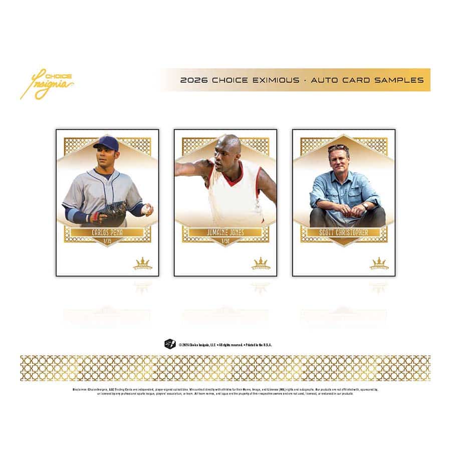 2026 Choice Insignia Eximious Hobby Box (4 Packs)