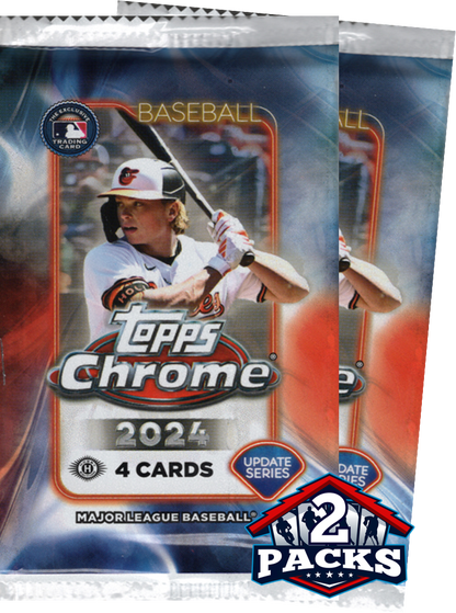 2024 Topps Chrome Update Baseball Hobby 2pks (4 Cards each)