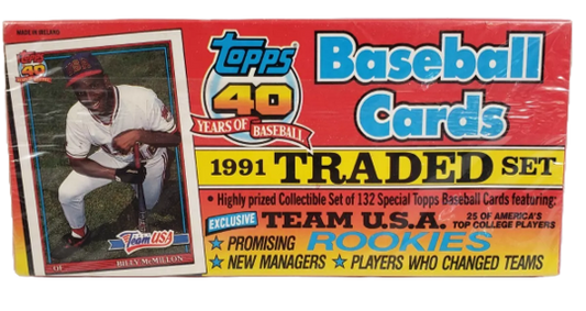 1991 Topps Traded Retail Factory Set - 132 Cards