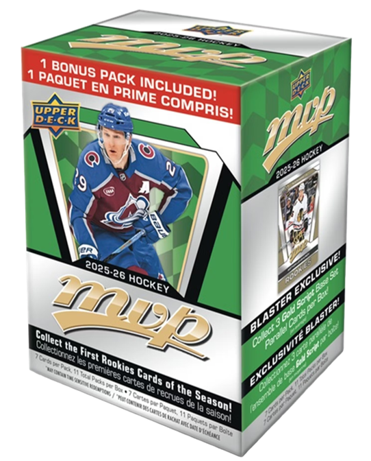 2025-26 Upper Deck MVP Hockey Blaster Box (11 Packs)