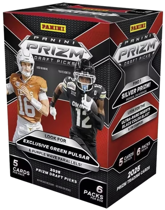 2025 Panini Prizm Draft Picks Football Blaster Box (6 Packs)