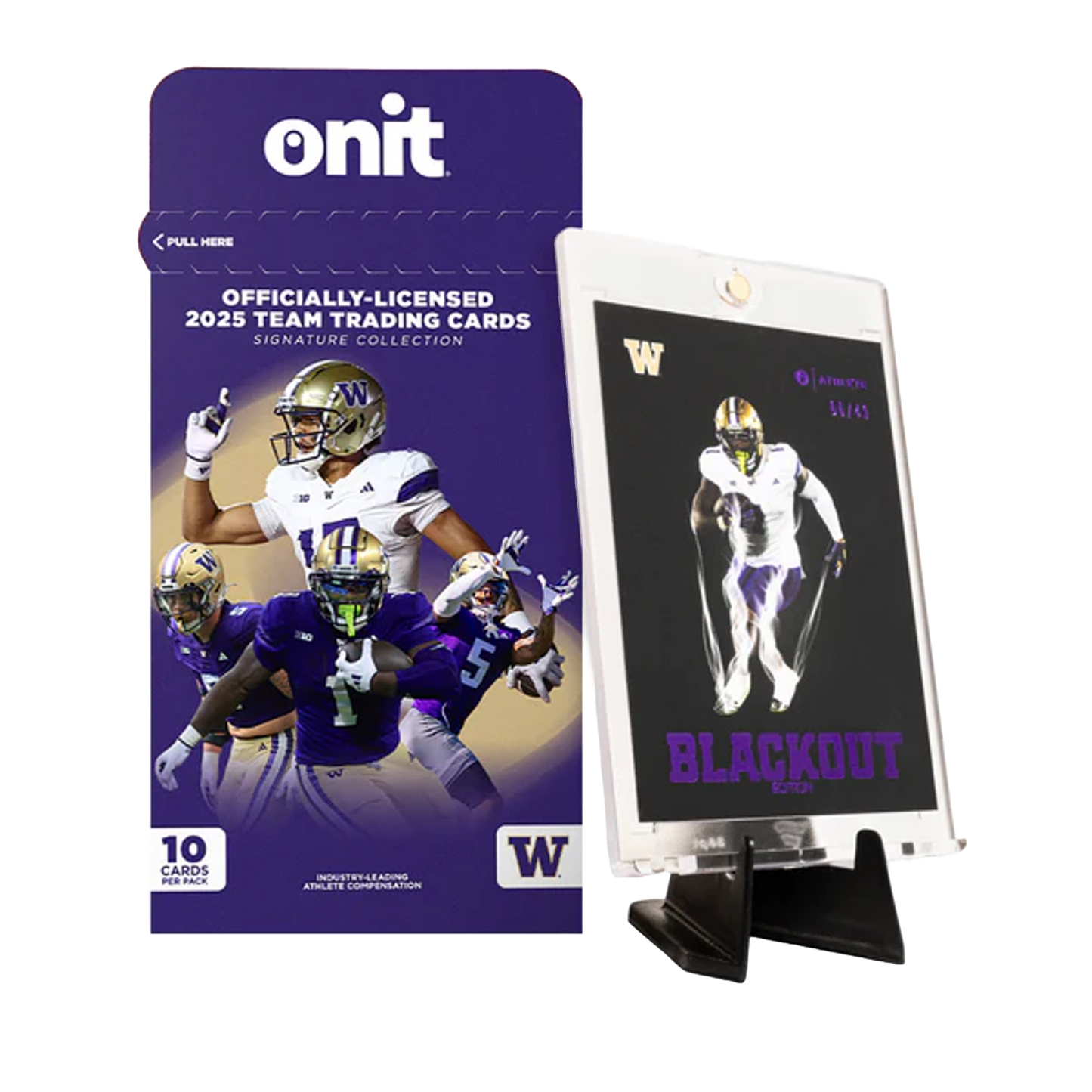 2025 ONIT University of Washington Platinum Football Pack (10 Cards)