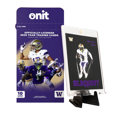 2025 ONIT University of Washington Platinum Football Pack (10 Cards)