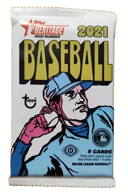 2021 Topps Heritage High Number Baseball Hobby Pack (9 Cards)