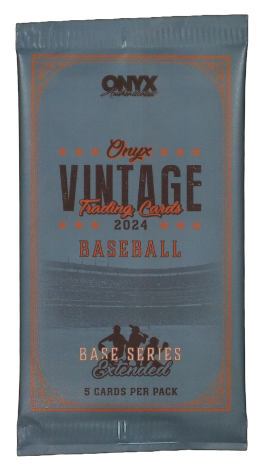 2024 ONYX Vintage Extended Series Baseball Hobby Pack (5 Cards)