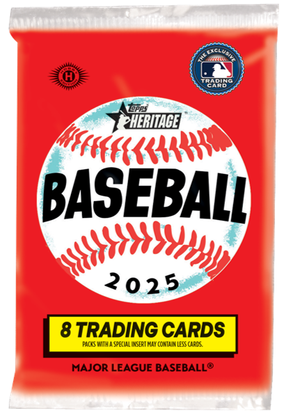 2025 Topps Heritage Baseball Hobby Pack (8 Cards)