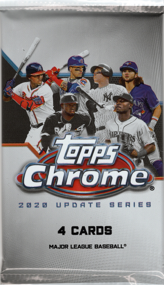 2020 Topps Chrome Update Series Baseball Mega Box Pack (4 Cards)