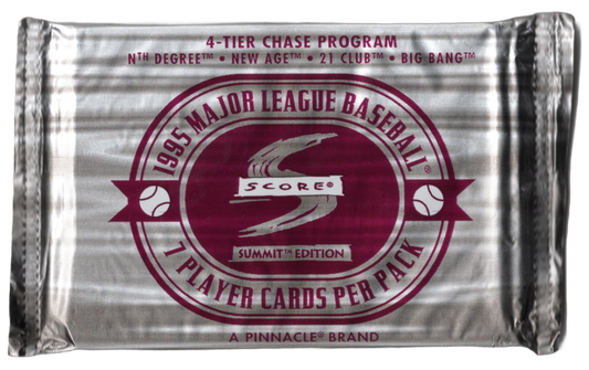 1995 Score Summit Edition Baseball Hobby Pack (7 Cards)