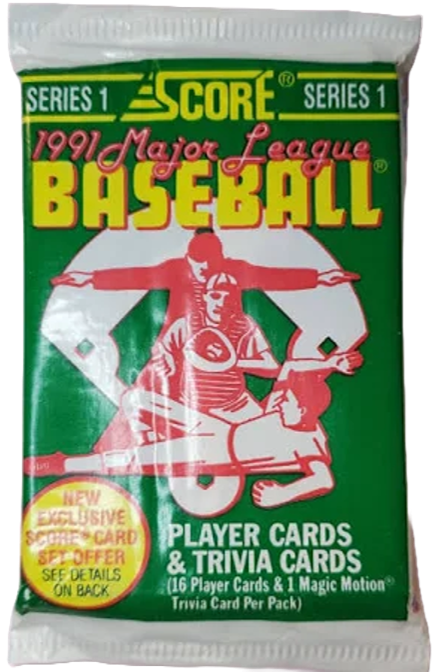 1991 Score Series 1 Baseball Pack (16 Cards)