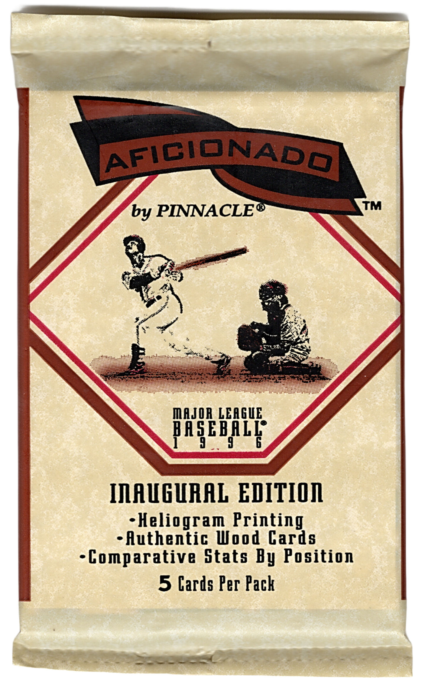 1996 Pinnacle Aficionado Baseball Pack (5Cards)