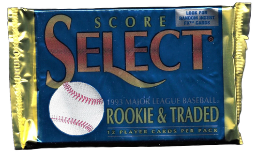 1993 Pinnacle Select Series Rookie & Traded Baseball Hobby Pack (12 Cards)