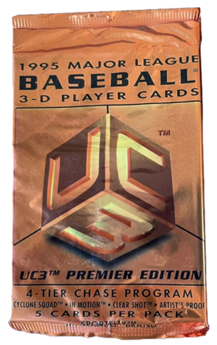 1995 SportFlix UC3 Baseball Pack (5 Cards)