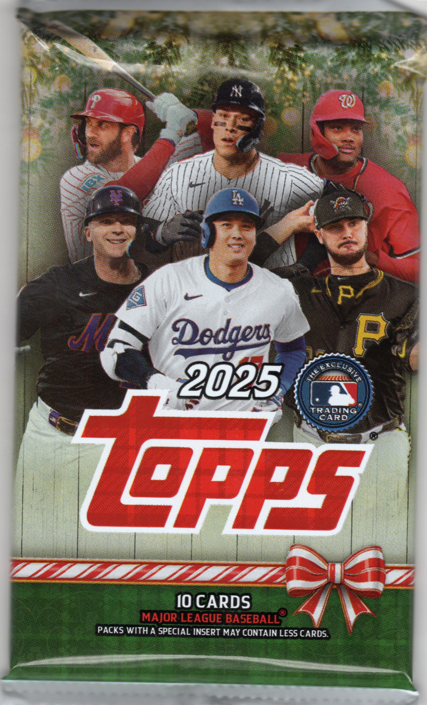 2025 Topps Holiday Baseball Mega Box Pack (10 Cards)
