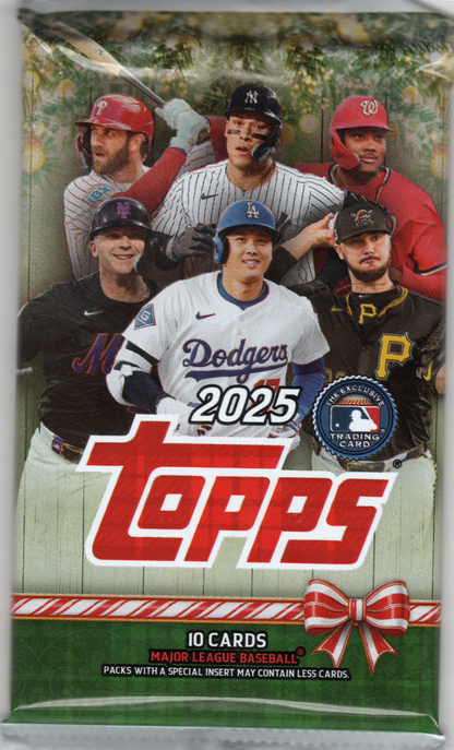2025 Topps Holiday Baseball Mega Box Pack (10 Cards)