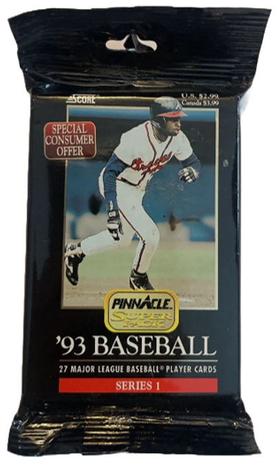 1993 Pinnacle Series 1 Baseball Super Pack (27 cards)