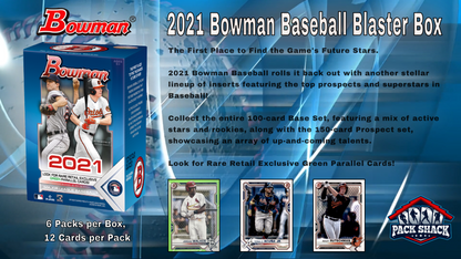 2021 Bowman Baseball Value Box (6 Packs)