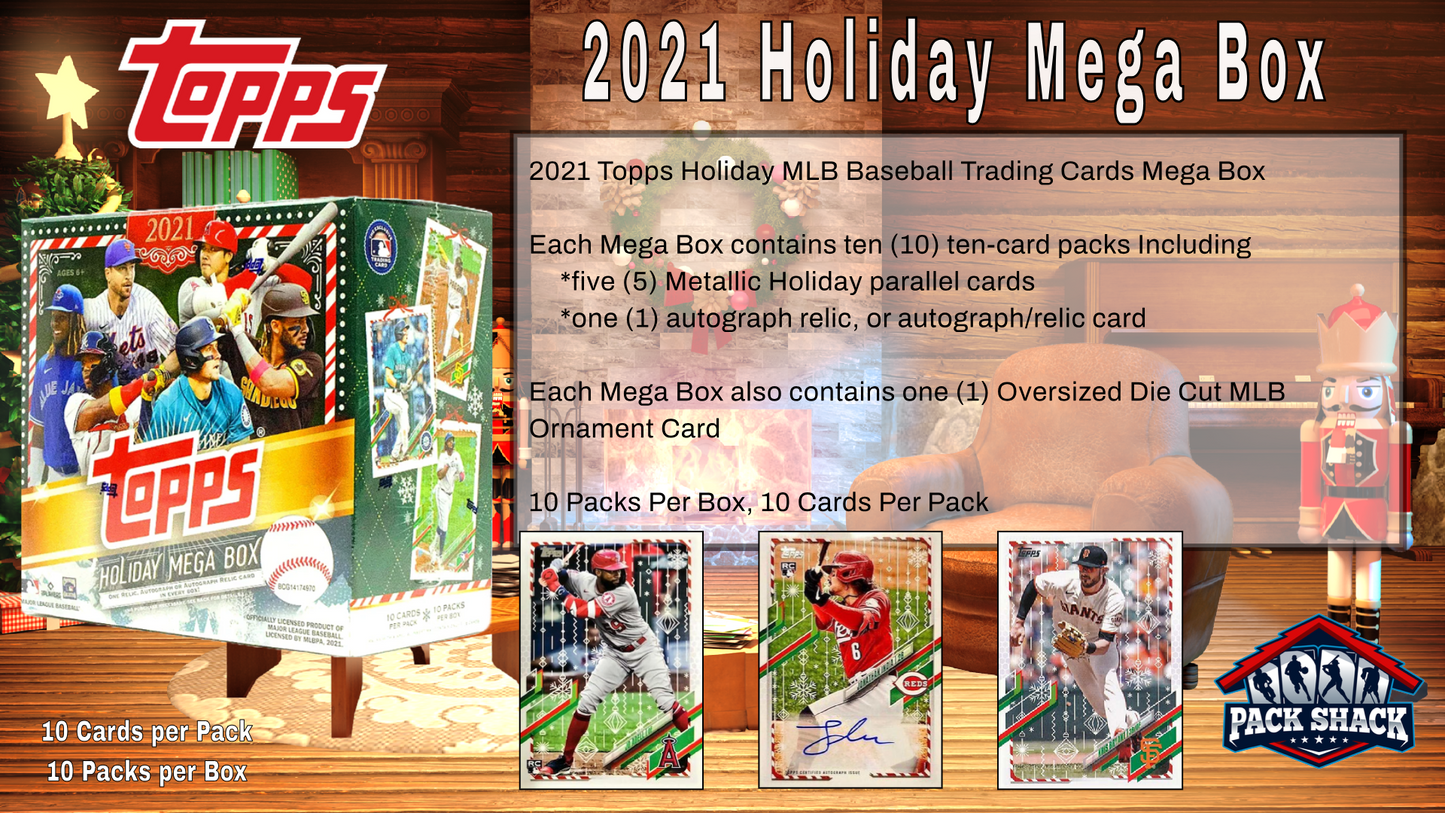 2021 Topps Holiday Mega Box (10 Packs)