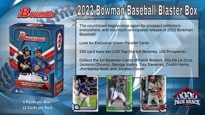 2022 Bowman Baseball Value Box (6 Packs)