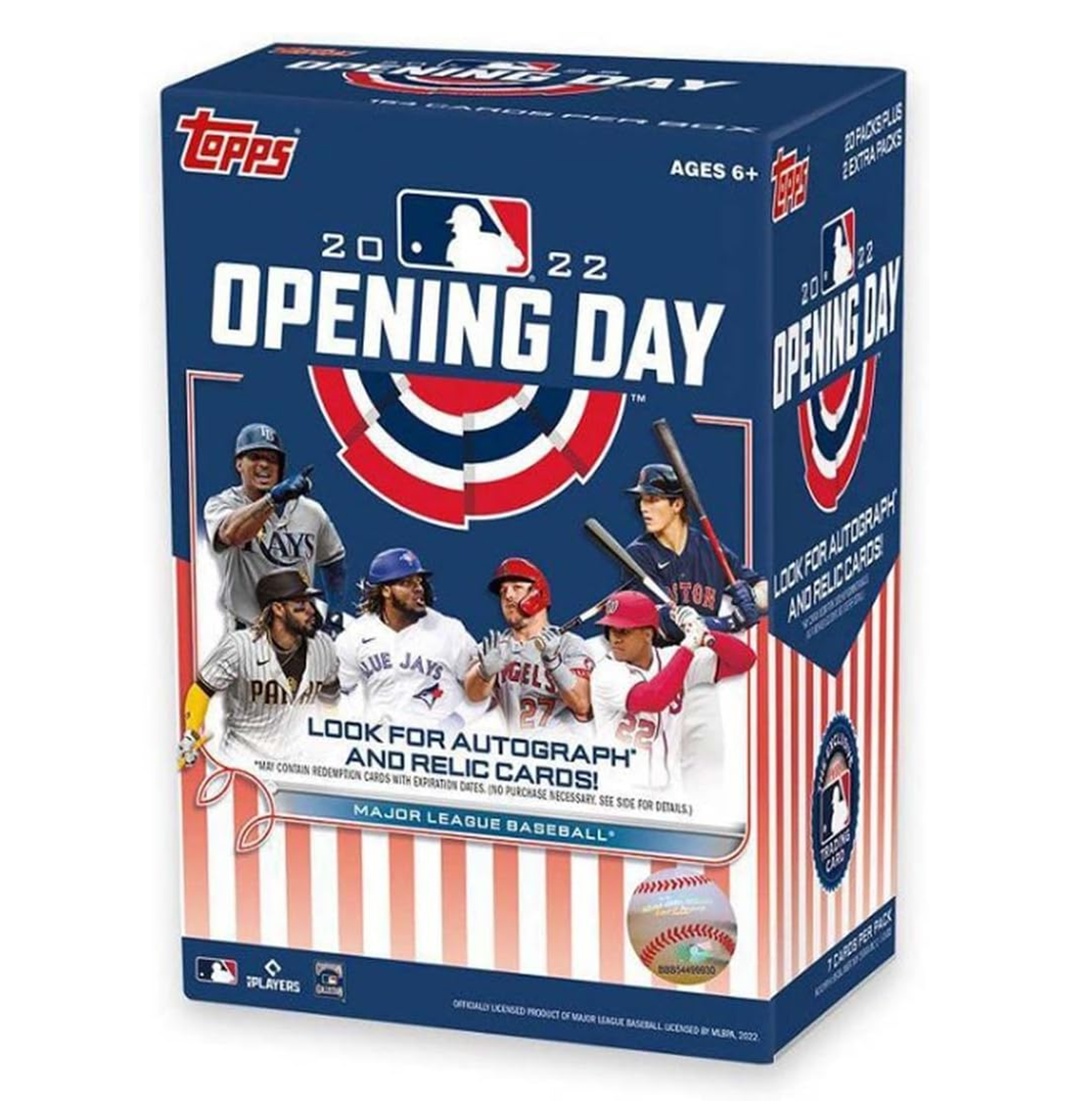 2022 Topps Opening Day Baseball Value Box (22 Packs)