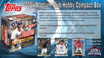 2024 Topps Stadium Club Baseball Hobby Compact Box (8 Packs)