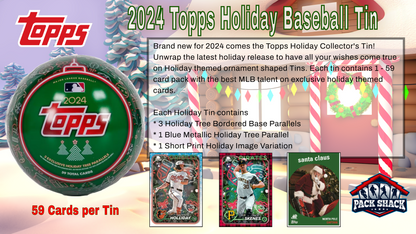 2024 Topps Holiday Baseball Tin (59 Cards)