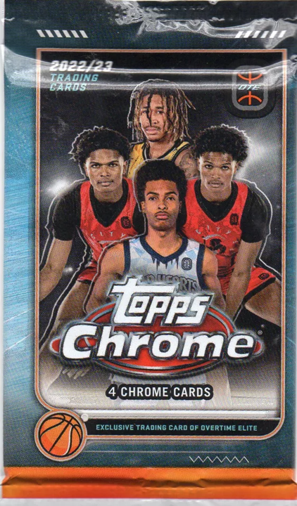 2022-23 Topps Chrome OTE Basketball Value Box Pack - 4 Cards