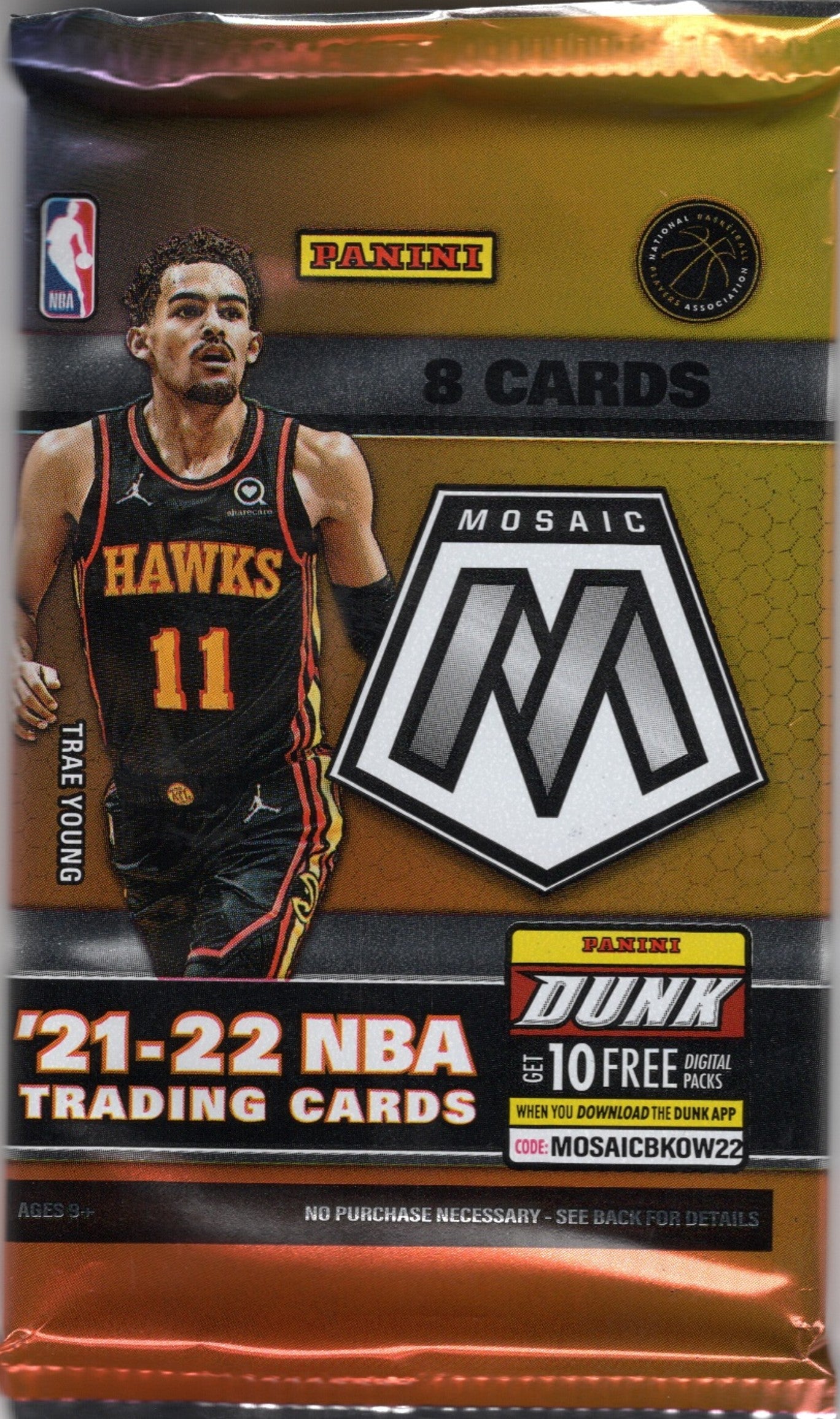 2021-22 Panini Mosaic Basketball Retail Pack (8 Cards)