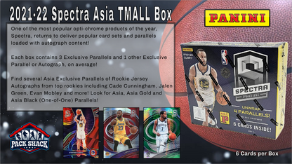 2021-22 Panini Spectra Basketball Asia TMALL Box (6 Cards)