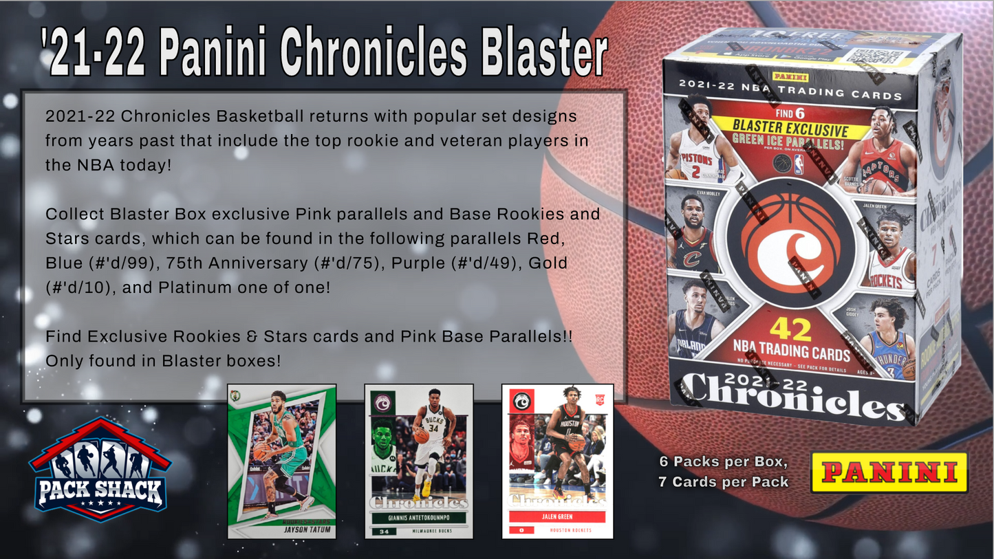 2021-22 Panini Chronicles Basketball Blaster Box (6 Packs)