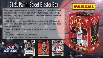 2021-22 Panini Select Basketball Blaster Box (6 Packs)