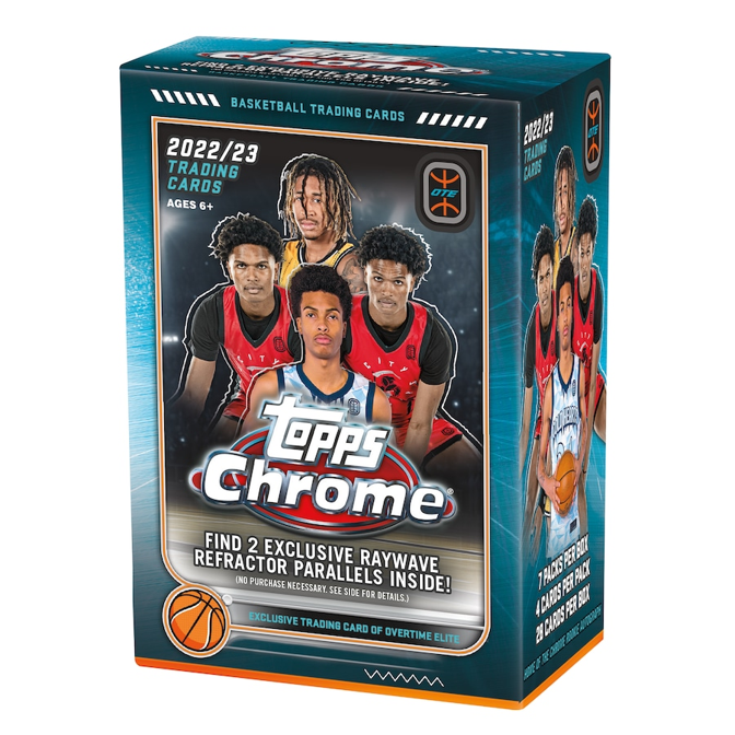 2022-23 Topps Chrome OTE Basketball Value Box (7 Packs)