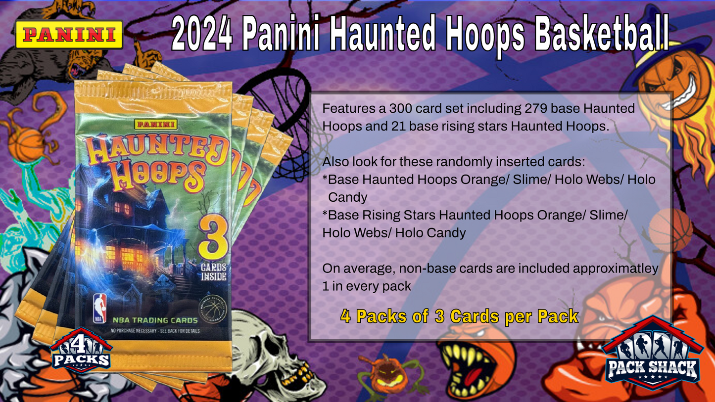 2024 Panini Haunted Hoops Basketball Pack (3 Cards)