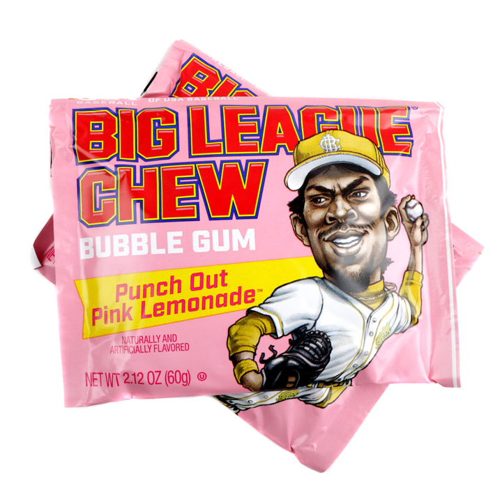 Big League Chew - Punch Out Pink Lemonade - 2.12oz Pack