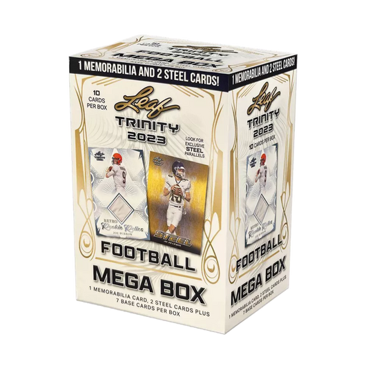 2023 Leaf Trinity Football Mega Box (10 Cards)