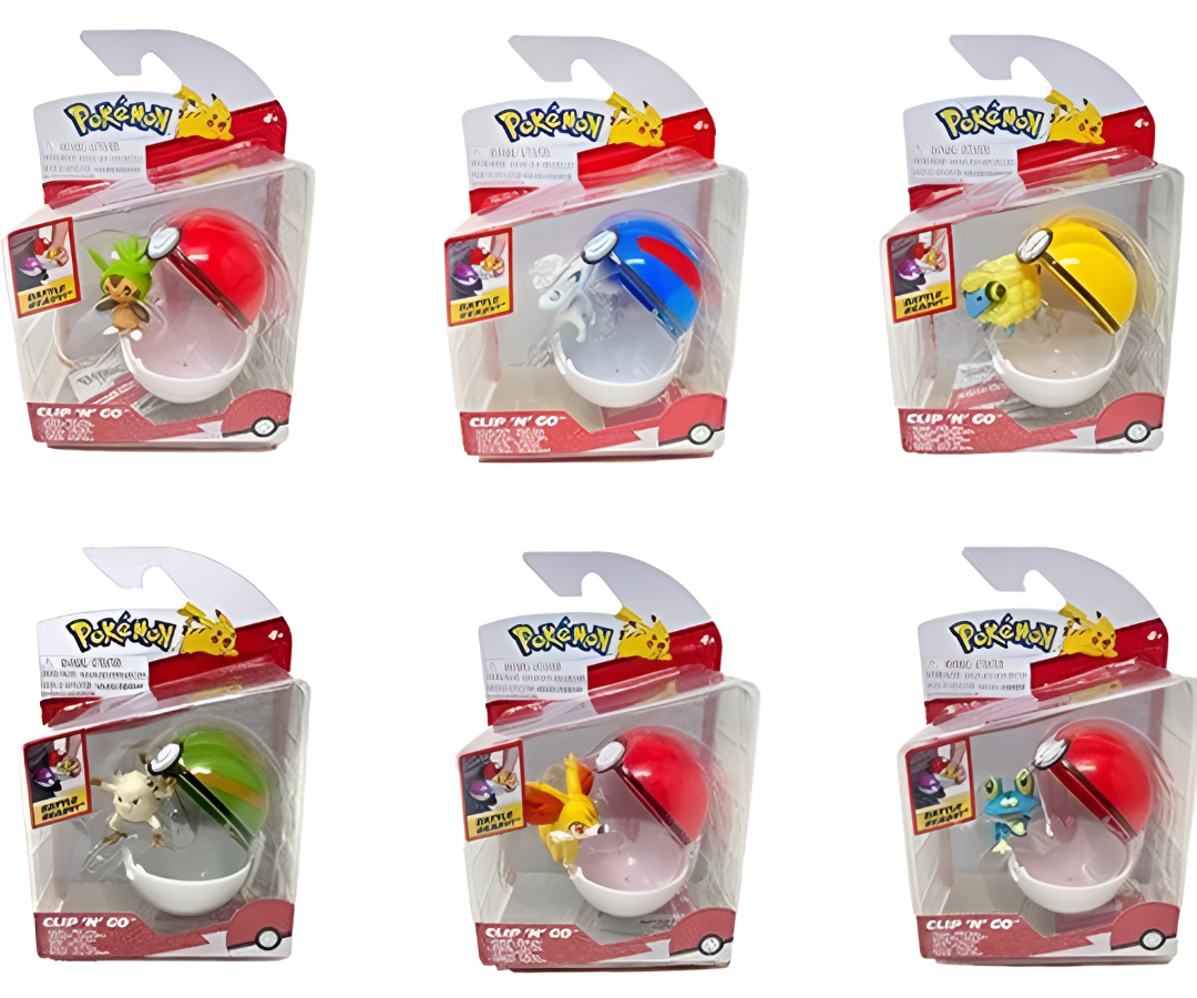 Pokemon Clip N Go: 2-Inch Battle Figure & Poke Ball
