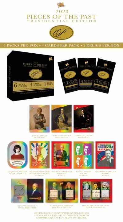 2023 Pieces of the Past Presidential Edition Pack (4 Cards)