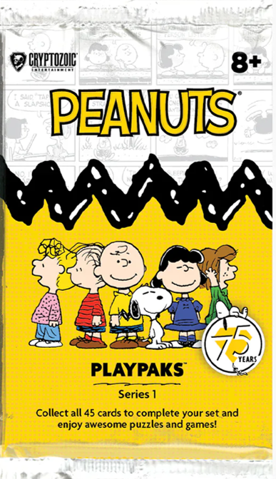 2025 Cryptozoic Peanuts Playpaks 75 Years Series 1 Pack (5 Cards)