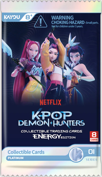 K-Pop Demon Hunters: World Tour Energy Edition Series 1 Booster Pack (8 Cards)