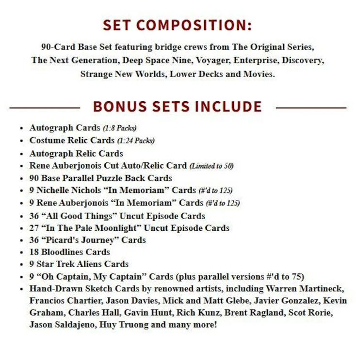 2025 Rittenhouse Star Trek: Connections Hobby Pack (5 Cards)