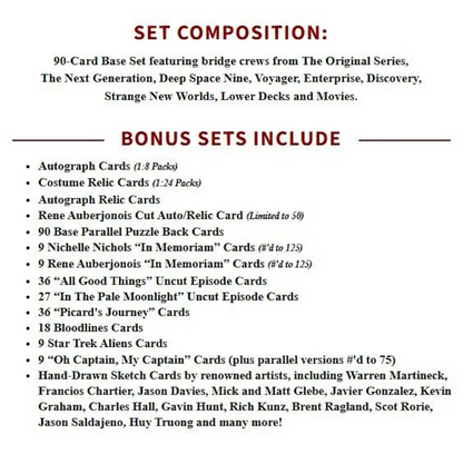 2025 Rittenhouse Star Trek: Connections Hobby Pack (5 Cards)