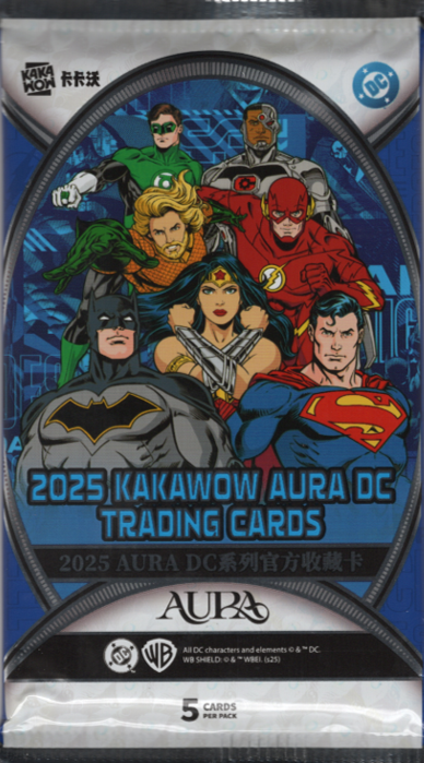 2025 Kakawow Aura DC Hobby Pack (5 Cards)