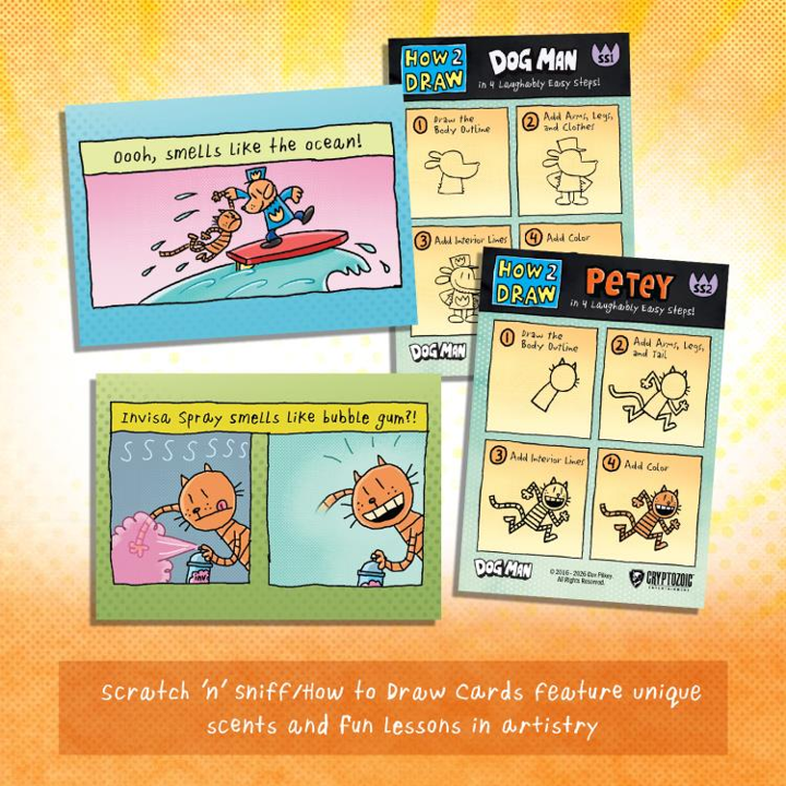 2026 Cryptozoic DOG MAN Playpaks 75 Series 1 Pack (5 Cards)