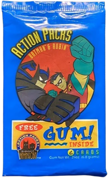 1996 Fleer Skybox Batman & Robin Action Packs Trading Cards Pack (6 Cards)