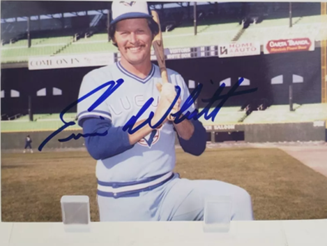 Ernie Whitt Toronto Blue Jays Autographed 4x6 -No COA