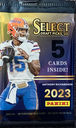 2023 Panini Select Draft Picks Football Hobby Blaster Pack (5 Cards)