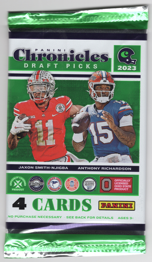 2023 Panini Chronicles Draft Picks Football Blaster Pack (4 Cards)