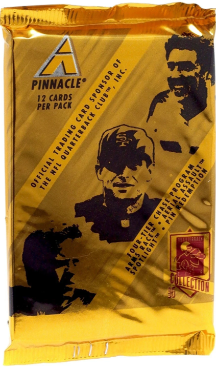 1995 Pinnacle Quarterback Club Football Pack (12 Cards)
