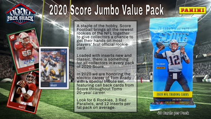 2020 Panini Score Football Value Pack - 40 Cards