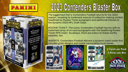 2023 Panini Contenders Football Hobby Blaster Box (5 Packs)