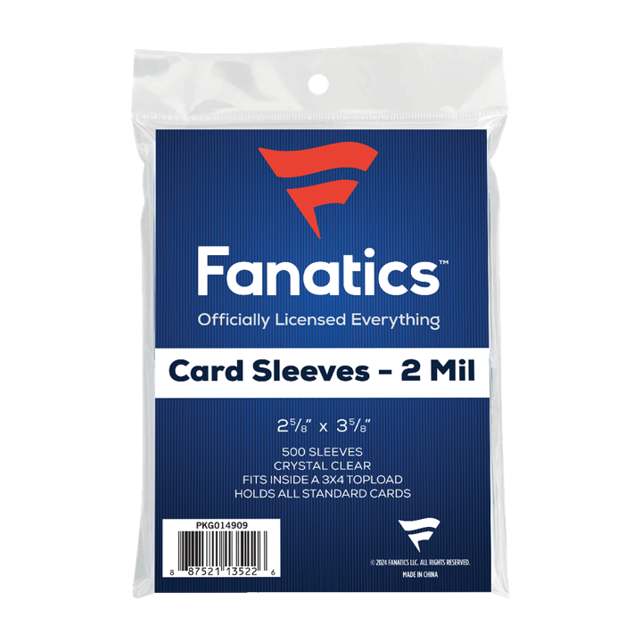 Fanatics Card Sleeves/ Penny Sleeves (2mil) 2 5/8 x 3 5/8 - 500ct